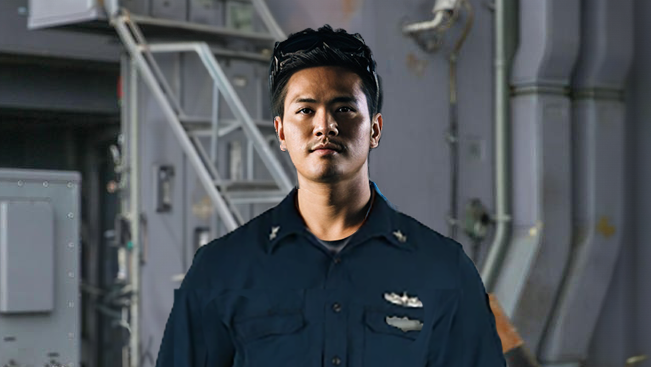 Sailor Inside aircraft carrier