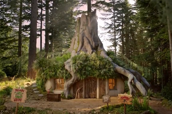 Shrek's house listed on Airbnb in real life, comes with an ass
