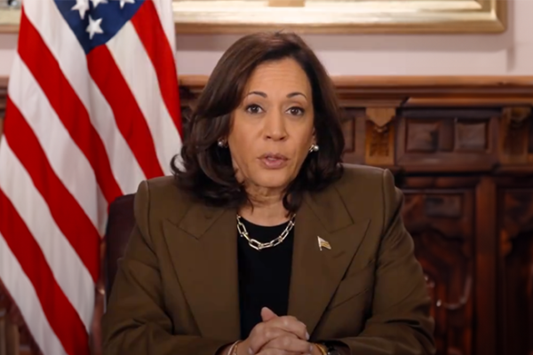 VIce President Kamala Harris giving a speech