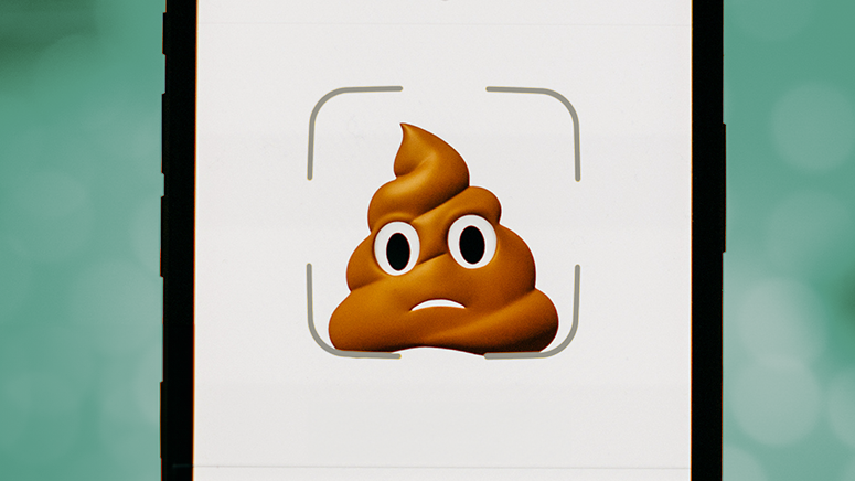 Poop Emoji on smartphone