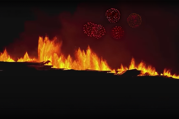 Fireworks in Iceland