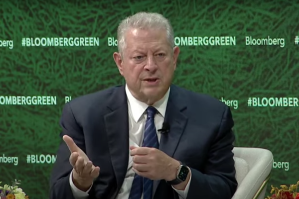 Al Gore giving a talk